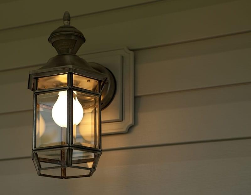 Installation of new porch light and switch
